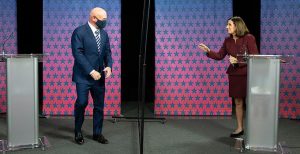 Mark Kelly and Republican Sen. Martha McSally