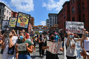 activists protesting