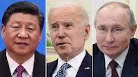 Xi Jinping, President Joe Biden and Putin