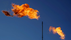 Burning methane