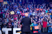 President Biden speaking to a crowd