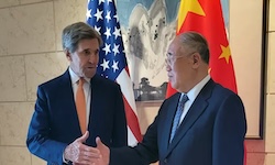 John Kerry and Xie Zhenhua
