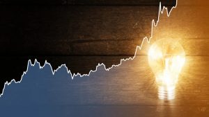 Chart with lightbulb